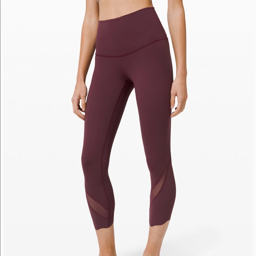 Lululemon Wunder Under Crop High-Rise Scallop